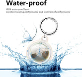 IPX8 Waterproof Apple Airtag Holder, Airtag Keychain, Air Tag Case GPS Item Finders Accessories, Anti-Scratch Full Body Protective Air Tags Holder,Clear Colorful